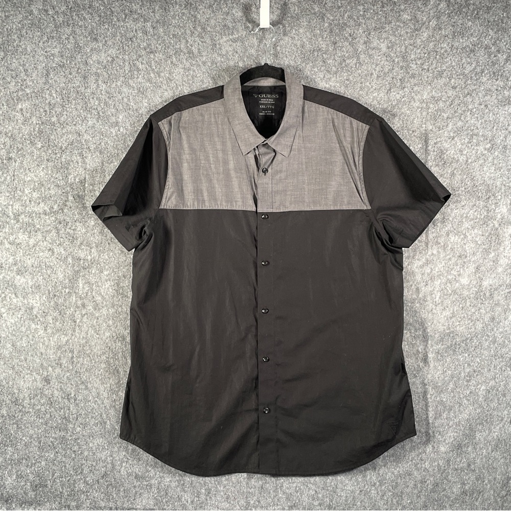 Guess Men’s Black Dress Shirt Size XXL